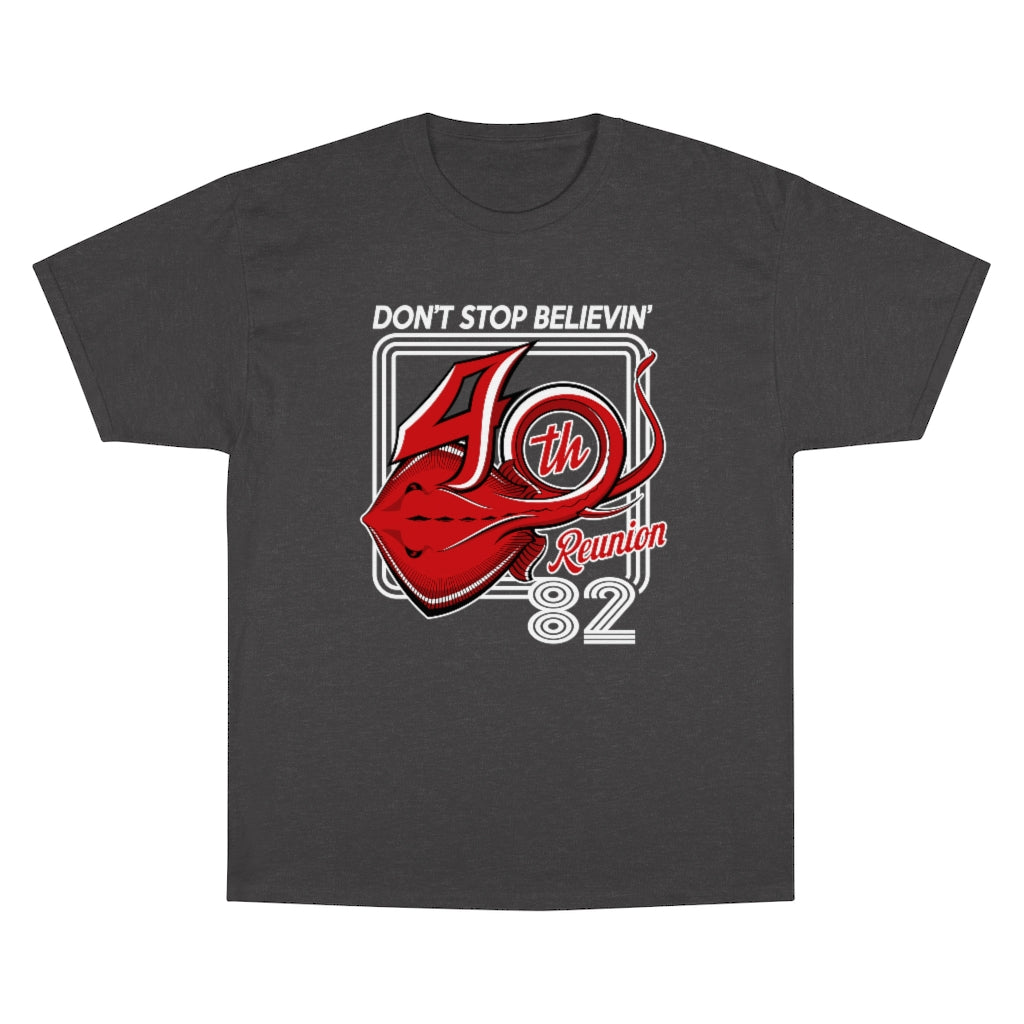 CHARCOAL HEATHER ONLY 40th Reunion Champion T-Shirt