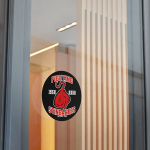 Fighting Stingarees Indoor Outdoor Round Vinyl Sticker