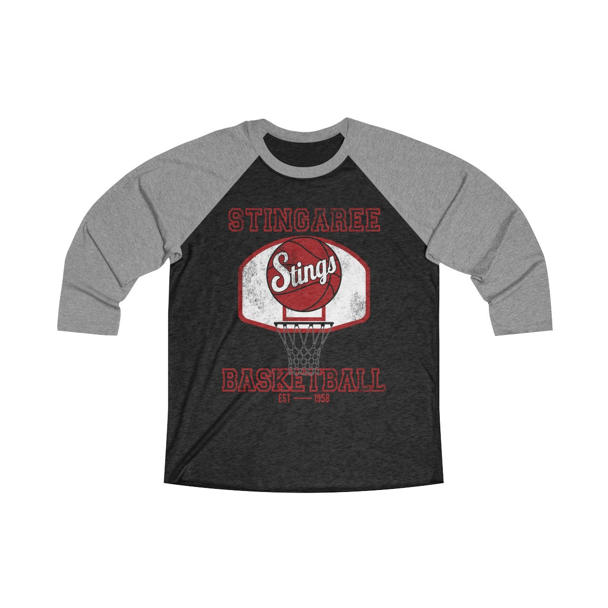 Vintage Stingaree Basketball 3/4 Raglan Tee