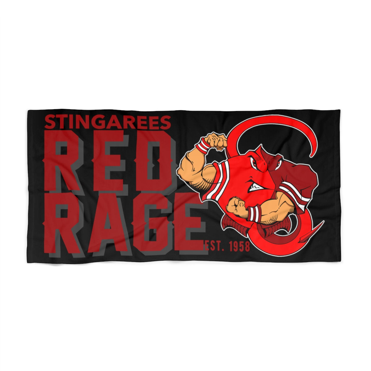 STINGAREES RED RAGE Beach Towel