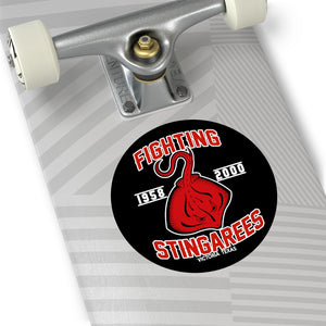 Fighting Stingarees Indoor Outdoor Round Vinyl Sticker