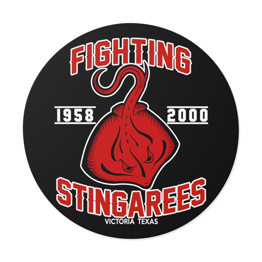 Fighting Stingarees Indoor Outdoor Round Vinyl Sticker