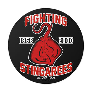 Fighting Stingarees Indoor Outdoor Round Vinyl Sticker