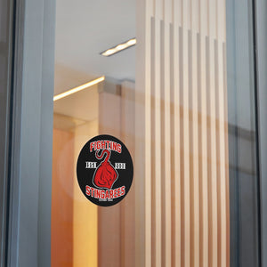 Fighting Stingarees Indoor Outdoor Round Vinyl Sticker