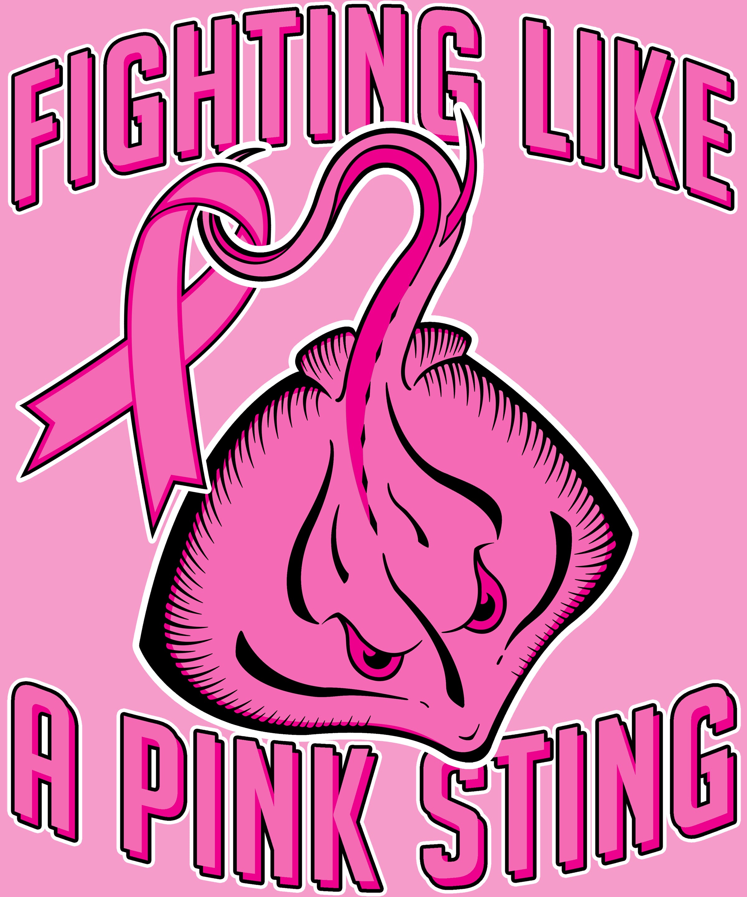 FIGHT LIKE A PINK STING! BC Awareness Tee