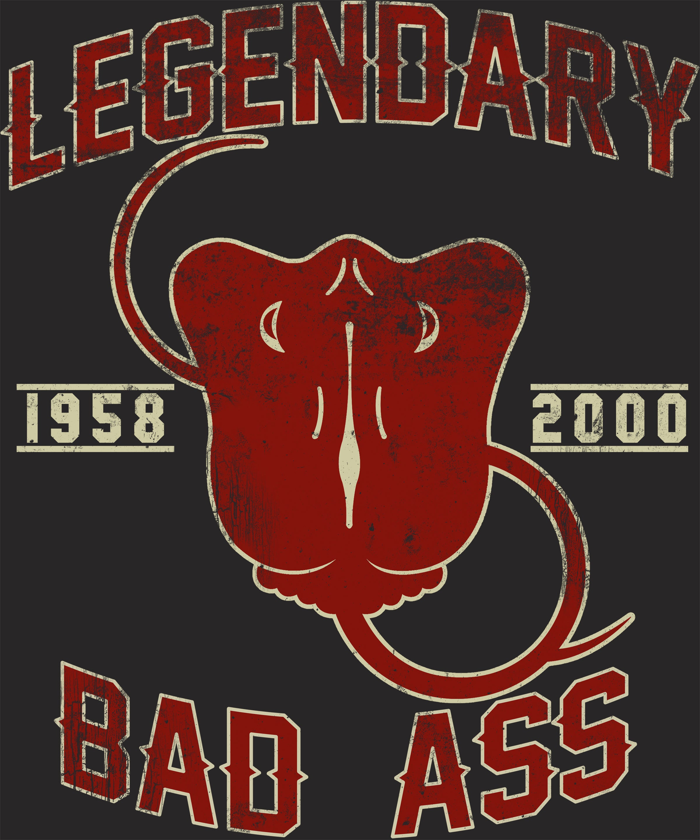 Legendary Bad Ass Distressed Tee