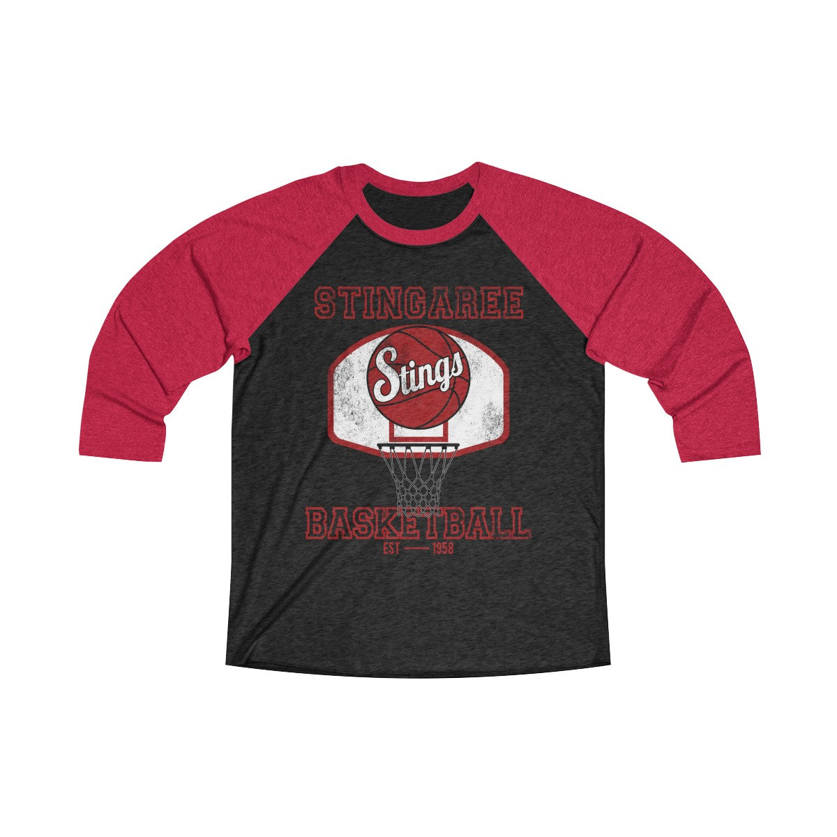 Vintage Stingaree Basketball 3/4 Raglan Tee