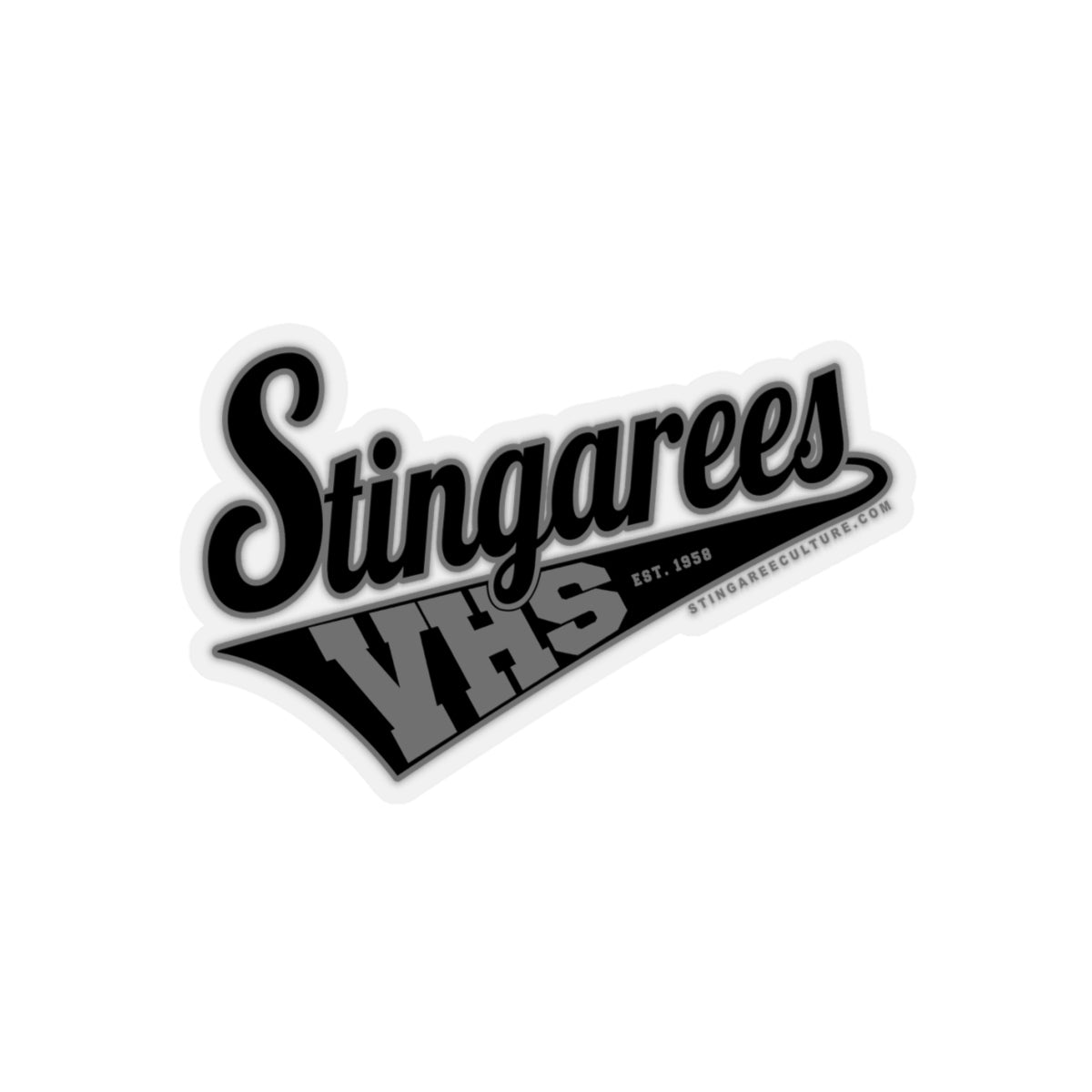 Stingarees Sports Banner (BLACK) Sticker