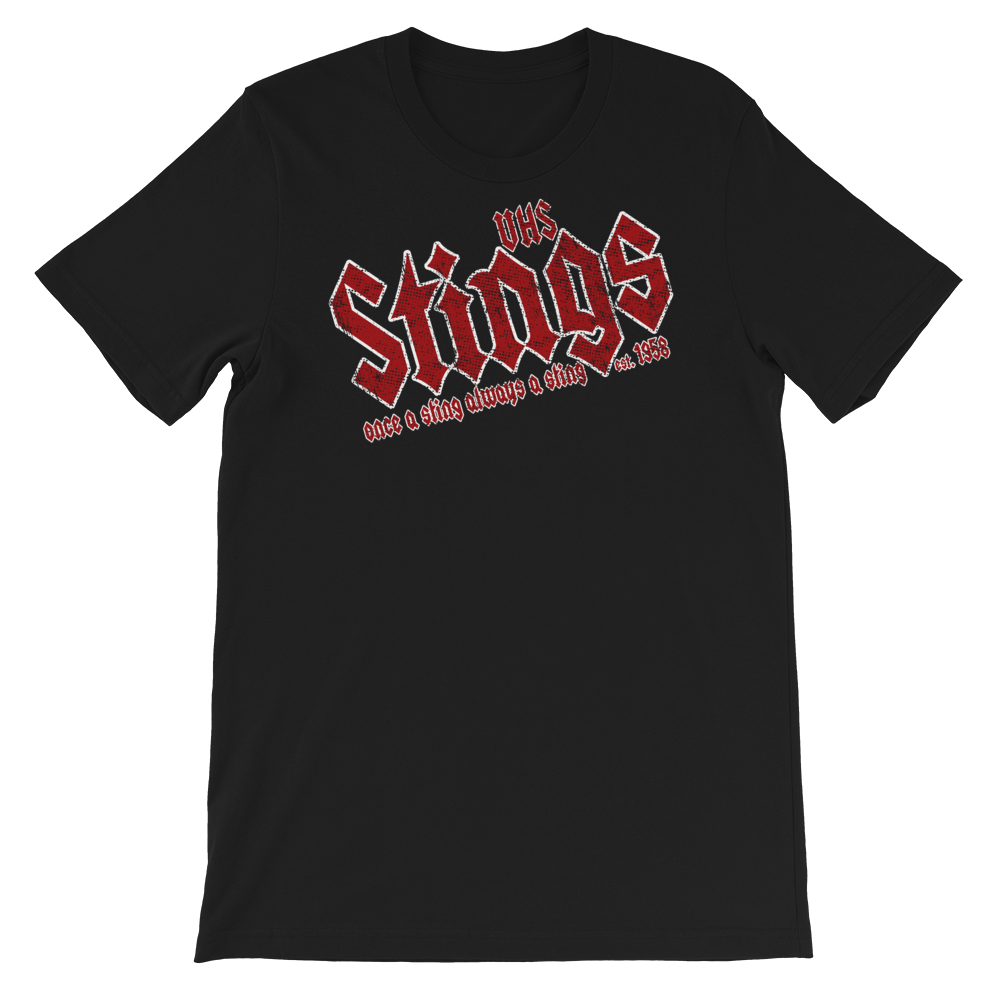 VHS STINGS ONCE A STING ALWAYS A STING Unisex Tee