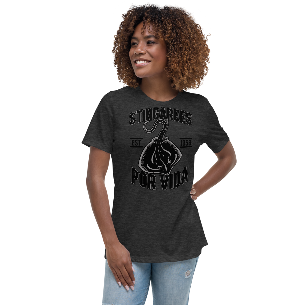 STINGAREES POR VIDA BLACK OUT Women's Relaxed Tee