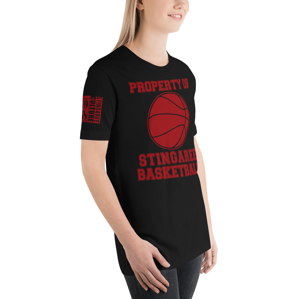 PROPERTY OF STINGAREE BASKETBALL Unisex tee