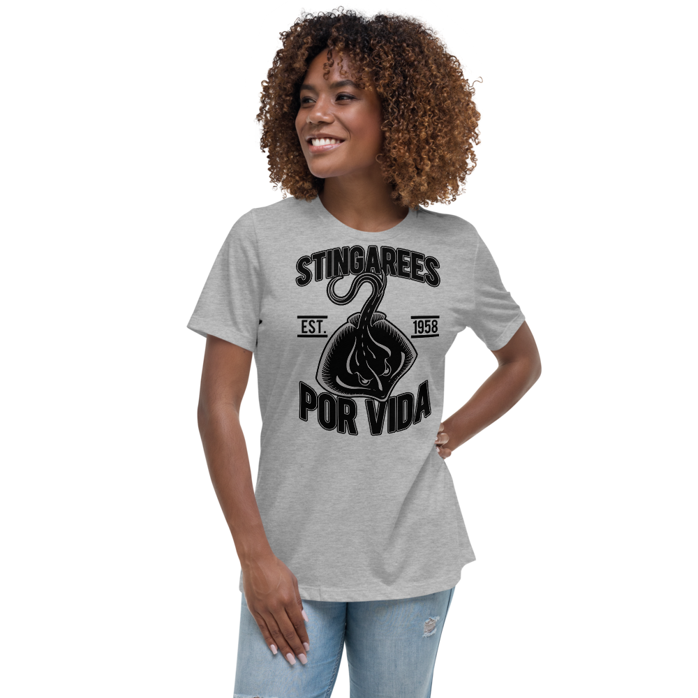 STINGAREES POR VIDA BLACK OUT Women's Relaxed Tee