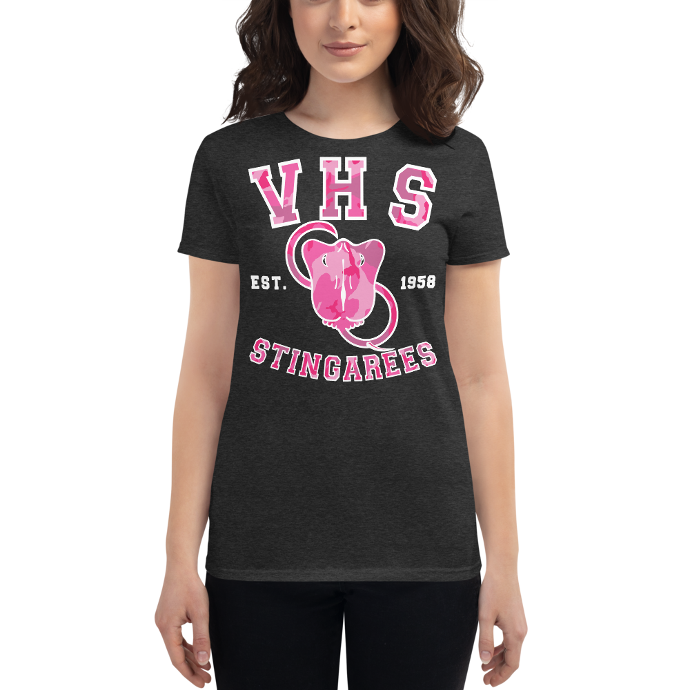 Classic Sting Pink Camo Women's cut t-shirt