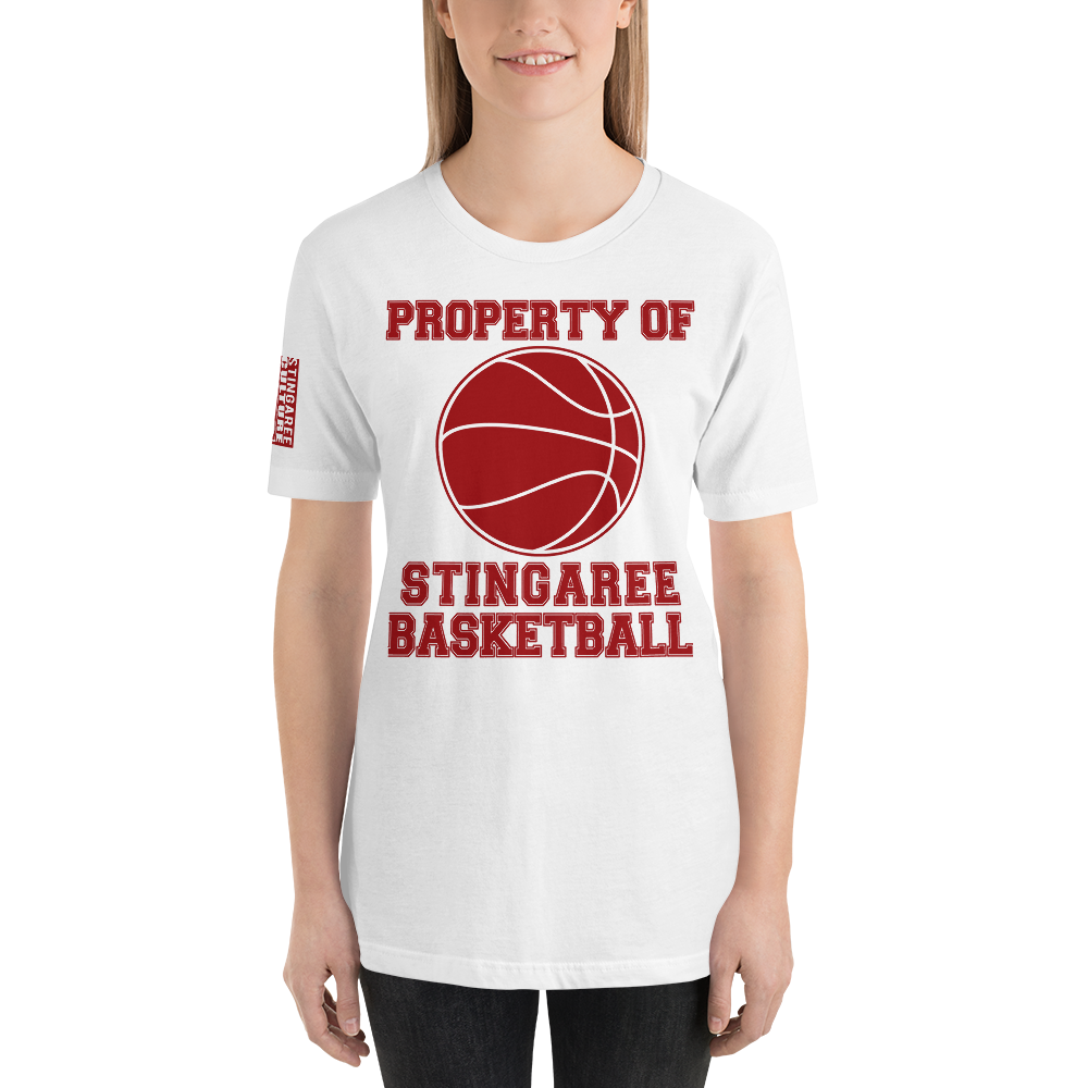 PROPERTY OF STINGAREE BASKETBALL Unisex tee