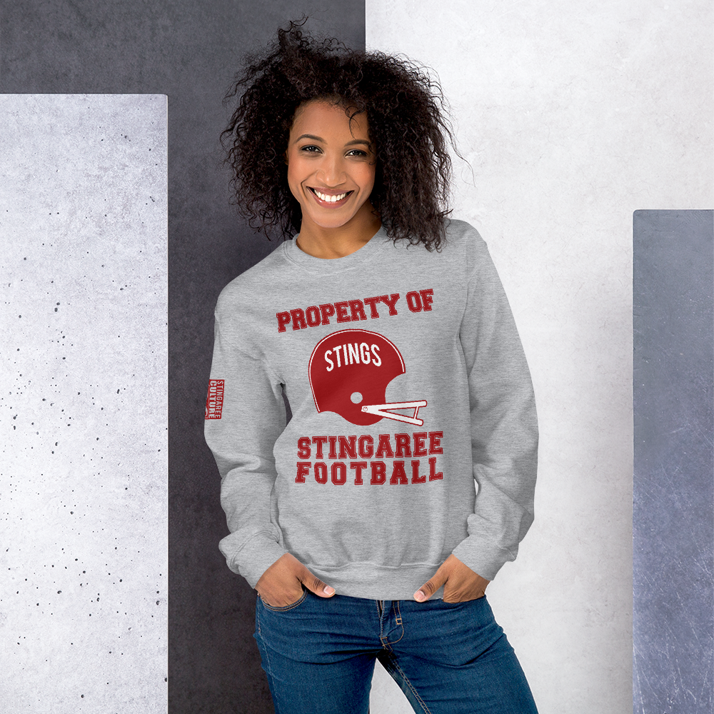 PROPERTY OF STINGAREE FOOTBALL Unisex Sweatshirt