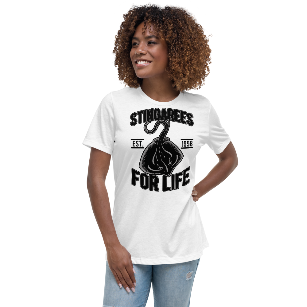 STINGAREES FOR LIFE BLACK OUT Women's Relaxed Tee