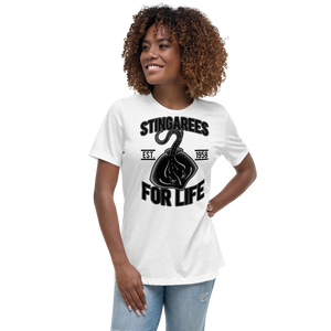 STINGAREES FOR LIFE BLACK OUT Women's Relaxed Tee