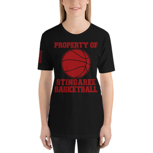 PROPERTY OF STINGAREE BASKETBALL Unisex tee