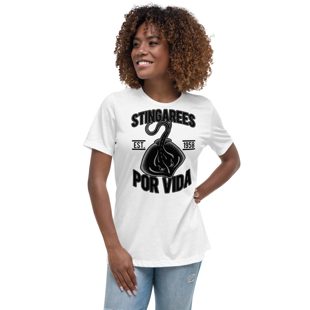 STINGAREES POR VIDA BLACK OUT Women's Relaxed Tee