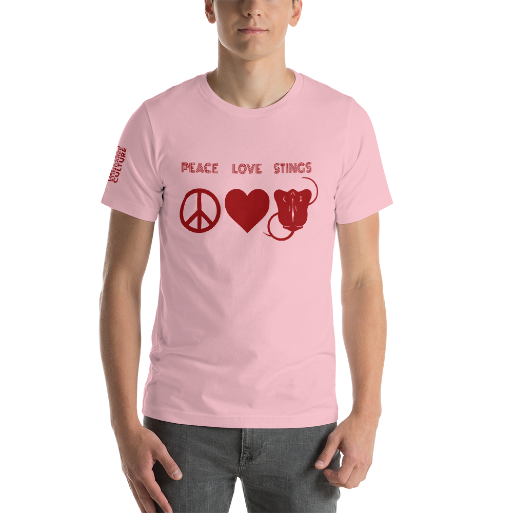 PEACE LOVE & STINGS Unisex T-Shirt