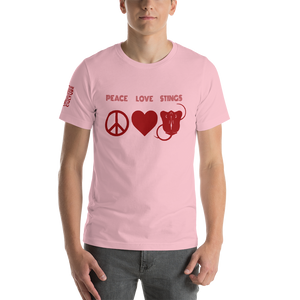 PEACE LOVE & STINGS Unisex T-Shirt