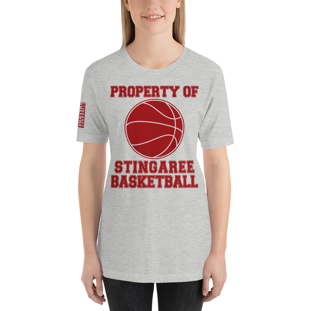 PROPERTY OF STINGAREE BASKETBALL Unisex tee