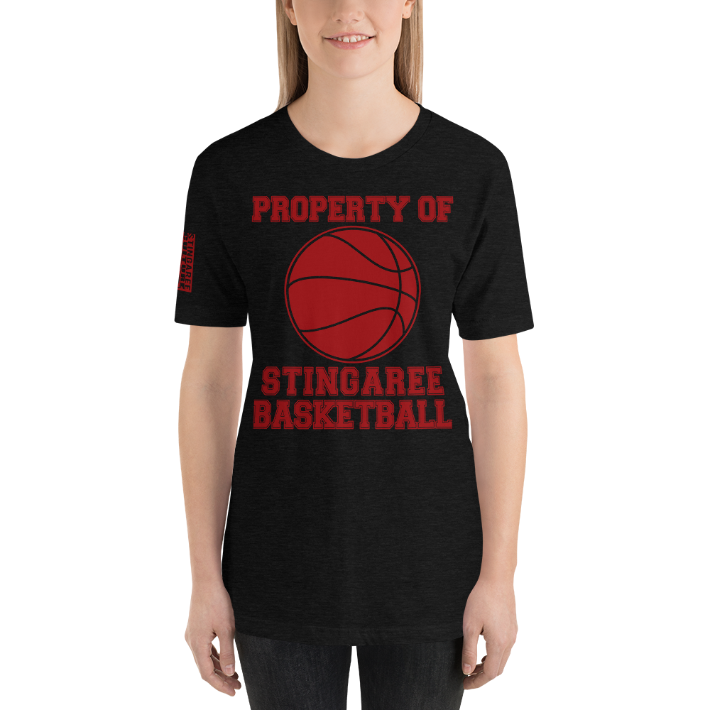 PROPERTY OF STINGAREE BASKETBALL Unisex tee