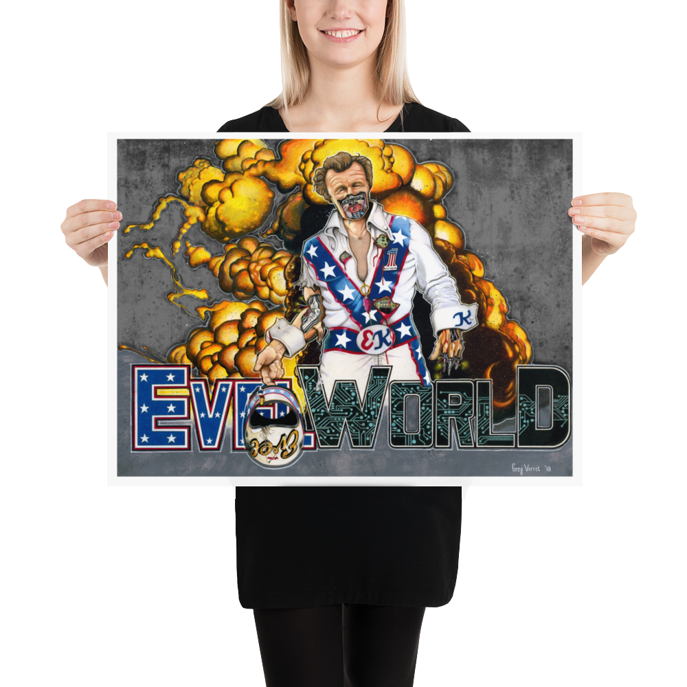 18"x24" EVEL WORLD Fine Art Print by Greg Verret