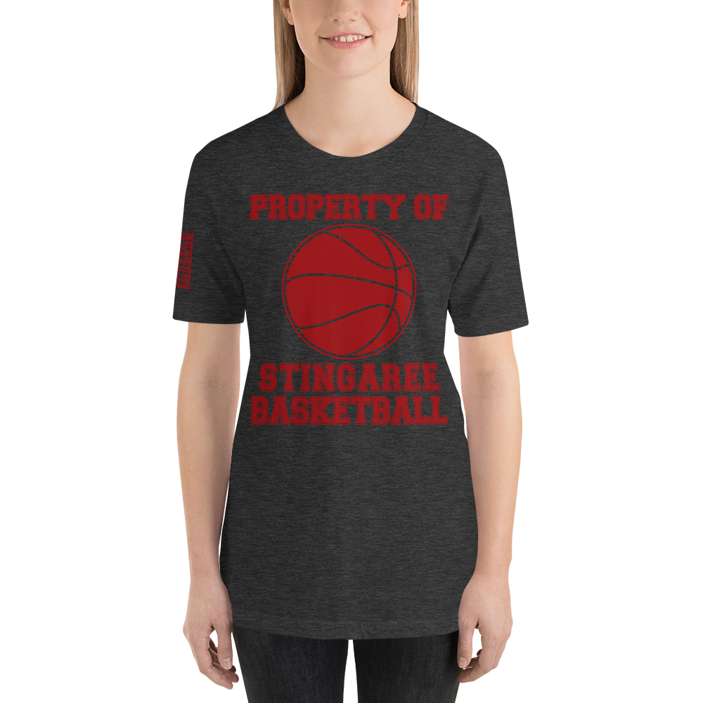 PROPERTY OF STINGAREE BASKETBALL Unisex tee