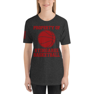 PROPERTY OF STINGAREE BASKETBALL Unisex tee