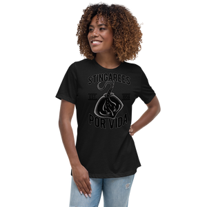 STINGAREES POR VIDA BLACK OUT Women's Relaxed Tee