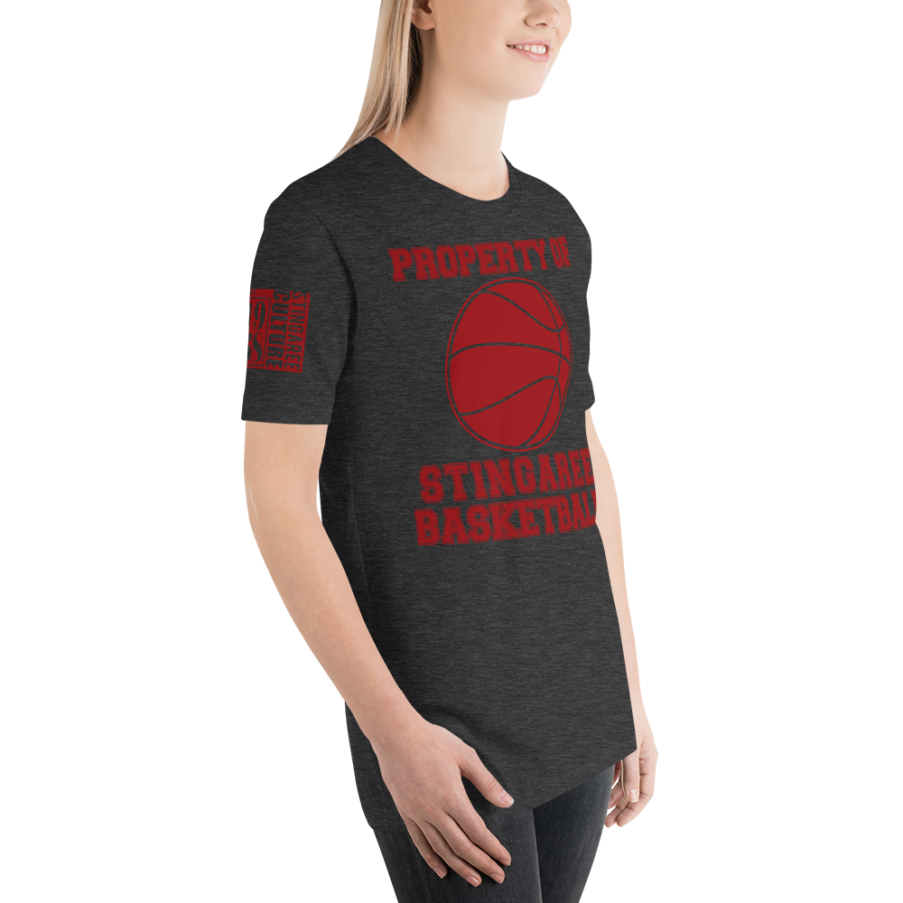 PROPERTY OF STINGAREE BASKETBALL Unisex tee