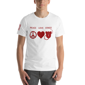 PEACE LOVE & STINGS Unisex T-Shirt