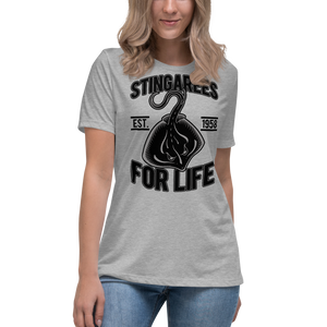 STINGAREES FOR LIFE BLACK OUT Women's Relaxed Tee