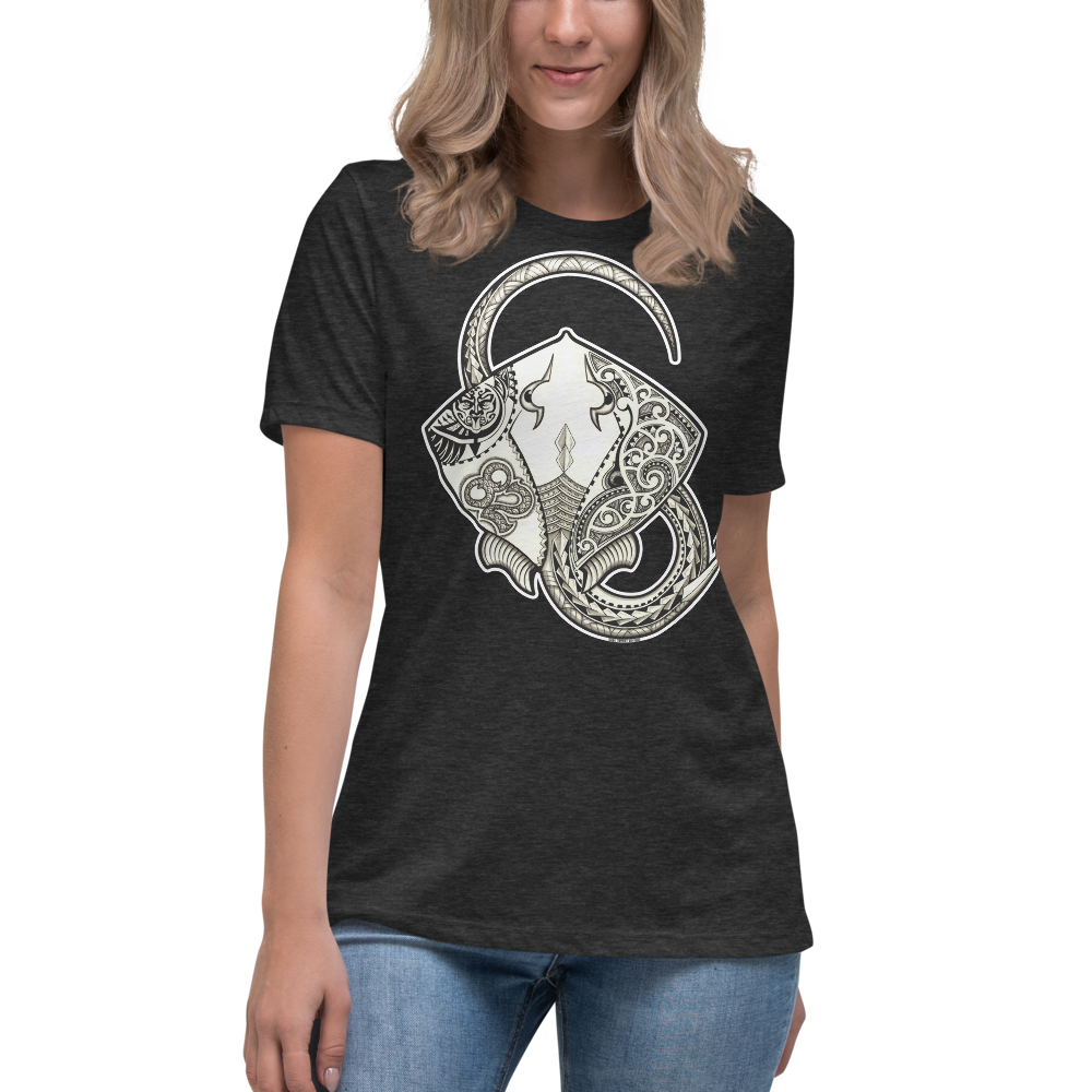 Tribal '82 Stingaree (Black/White) Women's Relaxed T-Shirt