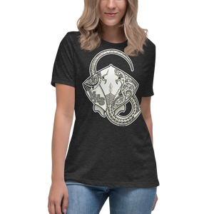 Tribal VHS Stingaree (Black/White) Women's Relaxed T-Shirt